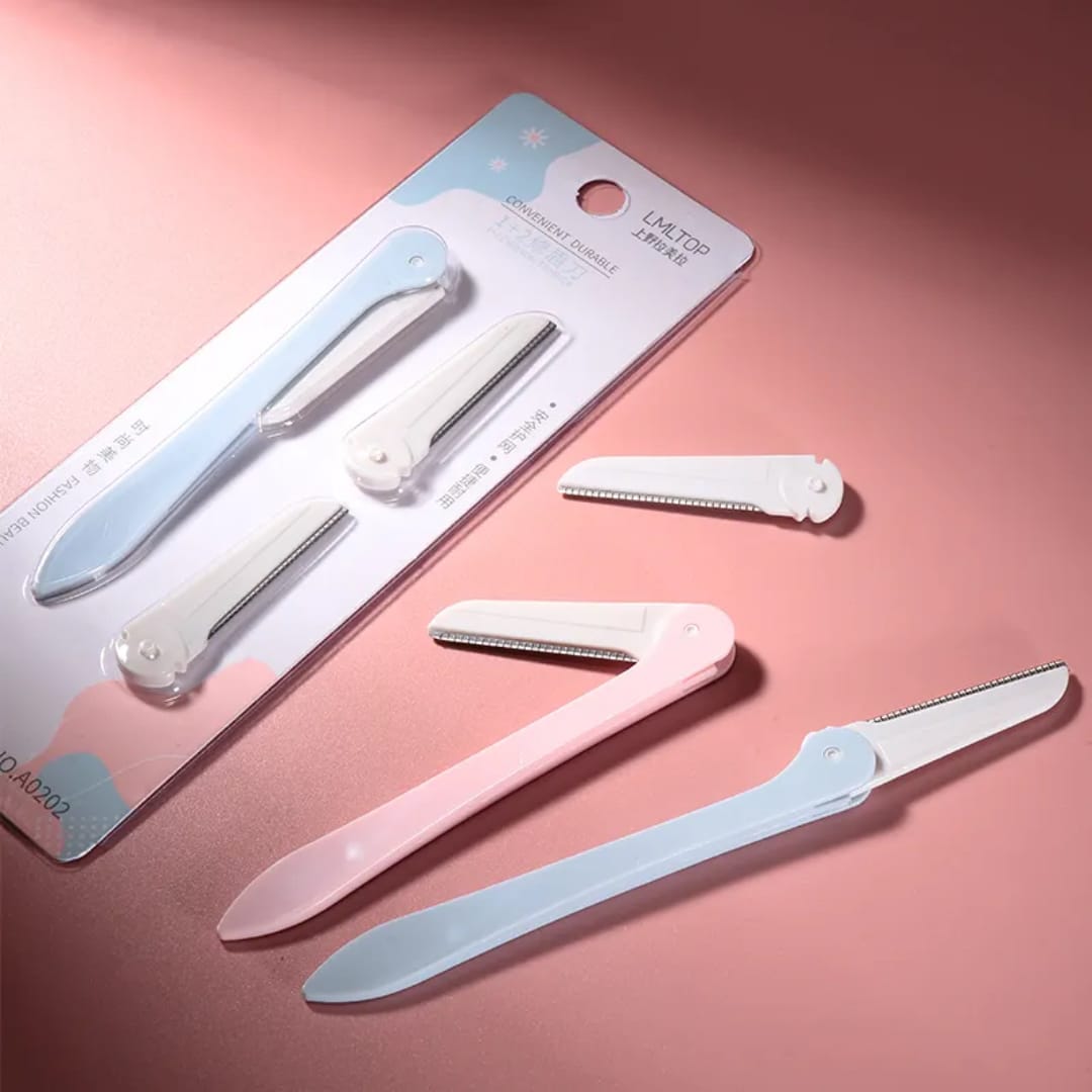 3pcs Eyebrow Razor Set with Replaceable Blades victoriastore.com.pk