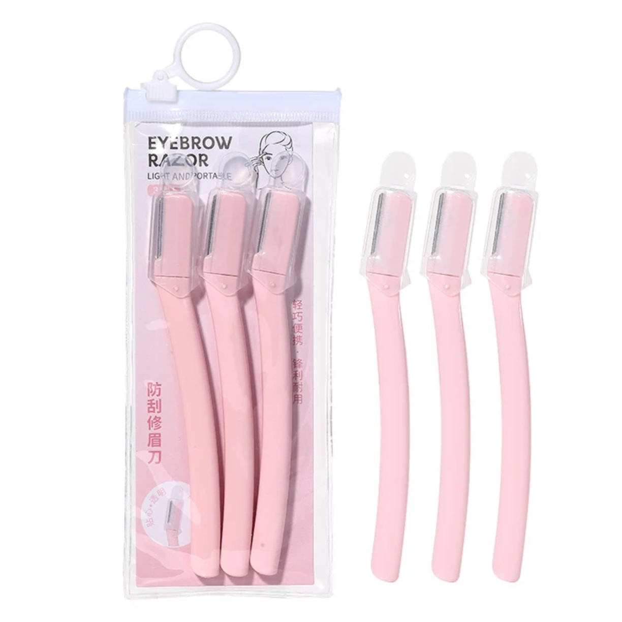3pcs/Pack Mini Mesh Blade Eyebrow Trimmer Set victoriastore.com.pk