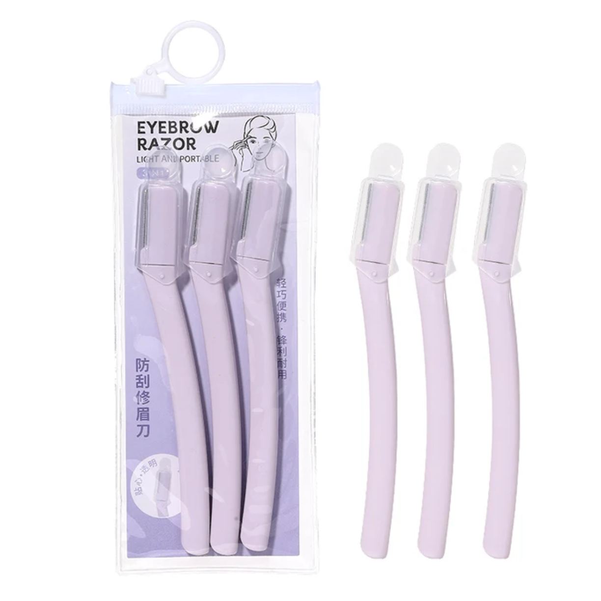 3pcs/Pack Mini Mesh Blade Eyebrow Trimmer Set victoriastore.com.pk