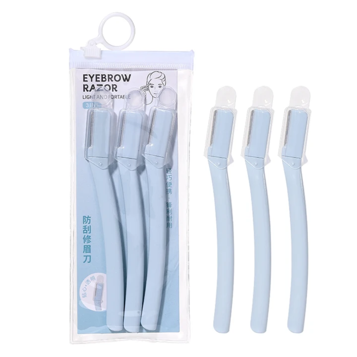 3pcs/Pack Mini Mesh Blade Eyebrow Trimmer Set victoriastore.com.pk