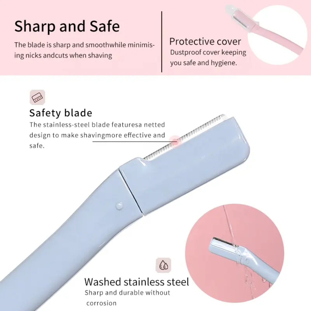 3pcs/Pack Mini Mesh Blade Eyebrow Trimmer Set victoriastore.com.pk