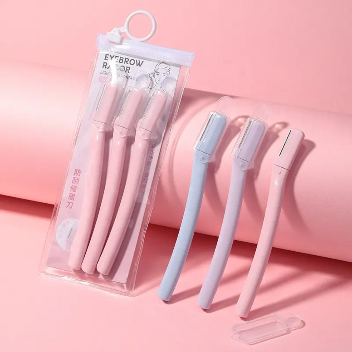 3pcs/Pack Mini Mesh Blade Eyebrow Trimmer Set victoriastore.com.pk
