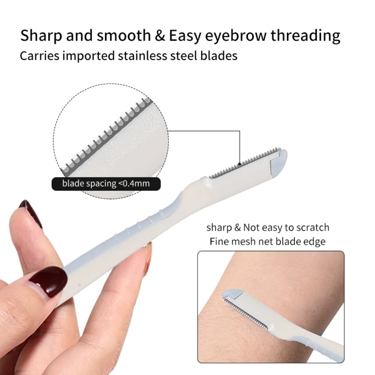 3pcs Plastic Makeup Eyebrow razor Set victoriastore.com.pk