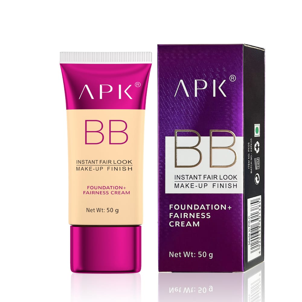 APK BB cream tube and packaging on a white background victoriastore.com.pk
