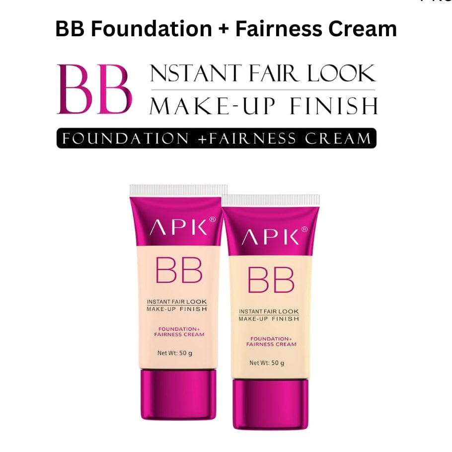 APK BB Foundation + Fairness Cream - Instant Fair Look Makeup Base victoriastore.com.pk