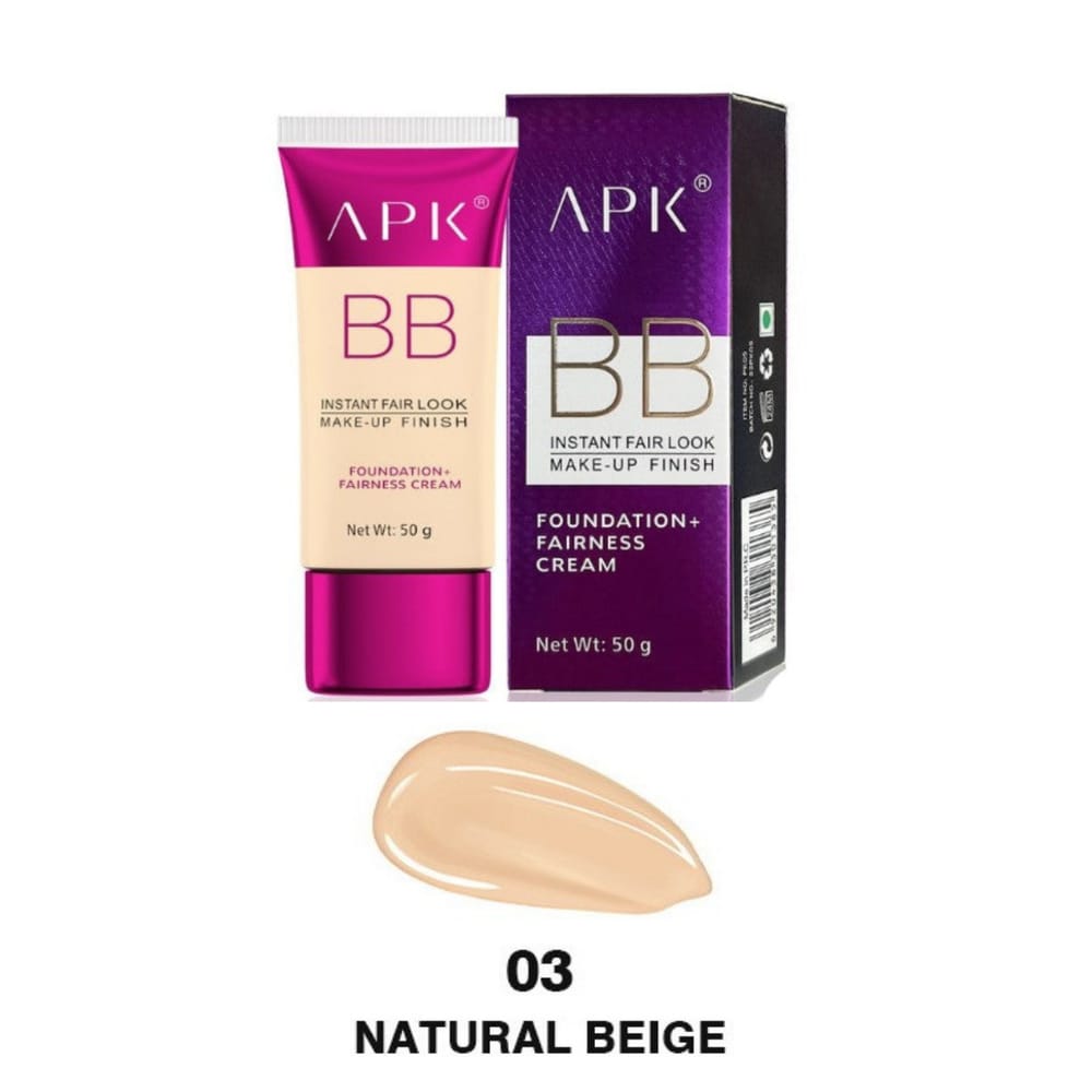 APK BB Foundation + Fairness Cream - Instant Fair Look Makeup Base victoriastore.com.pk