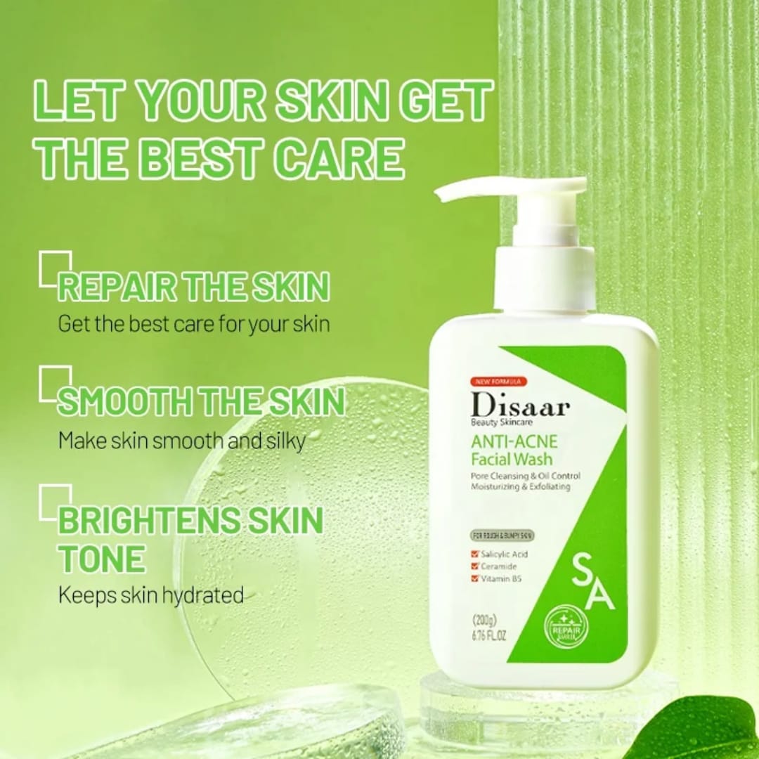 Anti Acne Facial Wash with Salicylic Acid & Ceramides victoriastore.com.pk