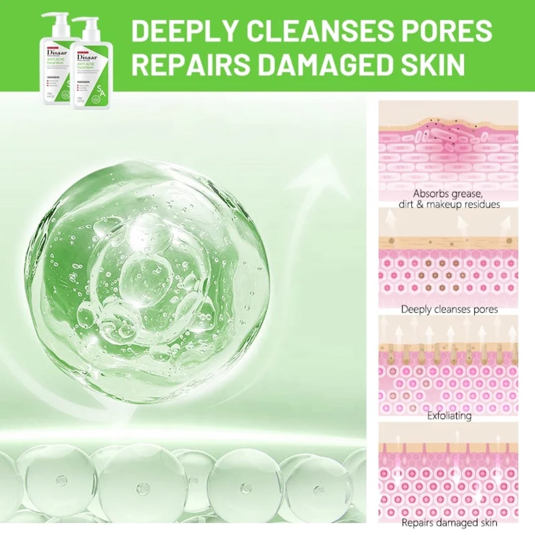 Anti Acne Facial Wash with Salicylic Acid & Ceramides victoriastore.com.pk