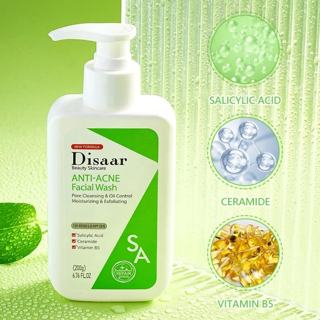 Anti Acne Facial Wash with Salicylic Acid & Ceramides victoriastore.com.pk