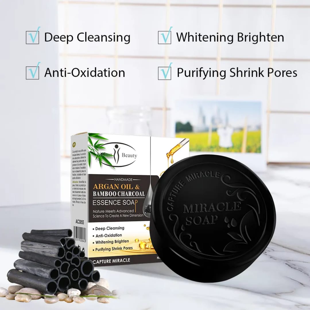 Argan Oil & Bamboo Charcoal Soap – Deep Clean Glow victoriastore.com.pk
