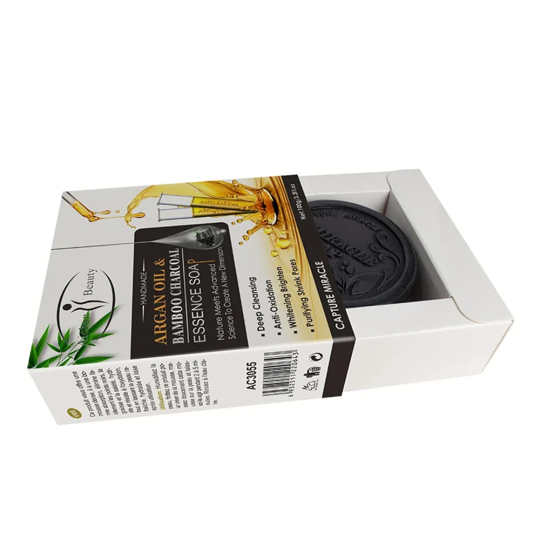 Argan Oil & Bamboo Charcoal Soap – Deep Clean Glow victoriastore.com.pk