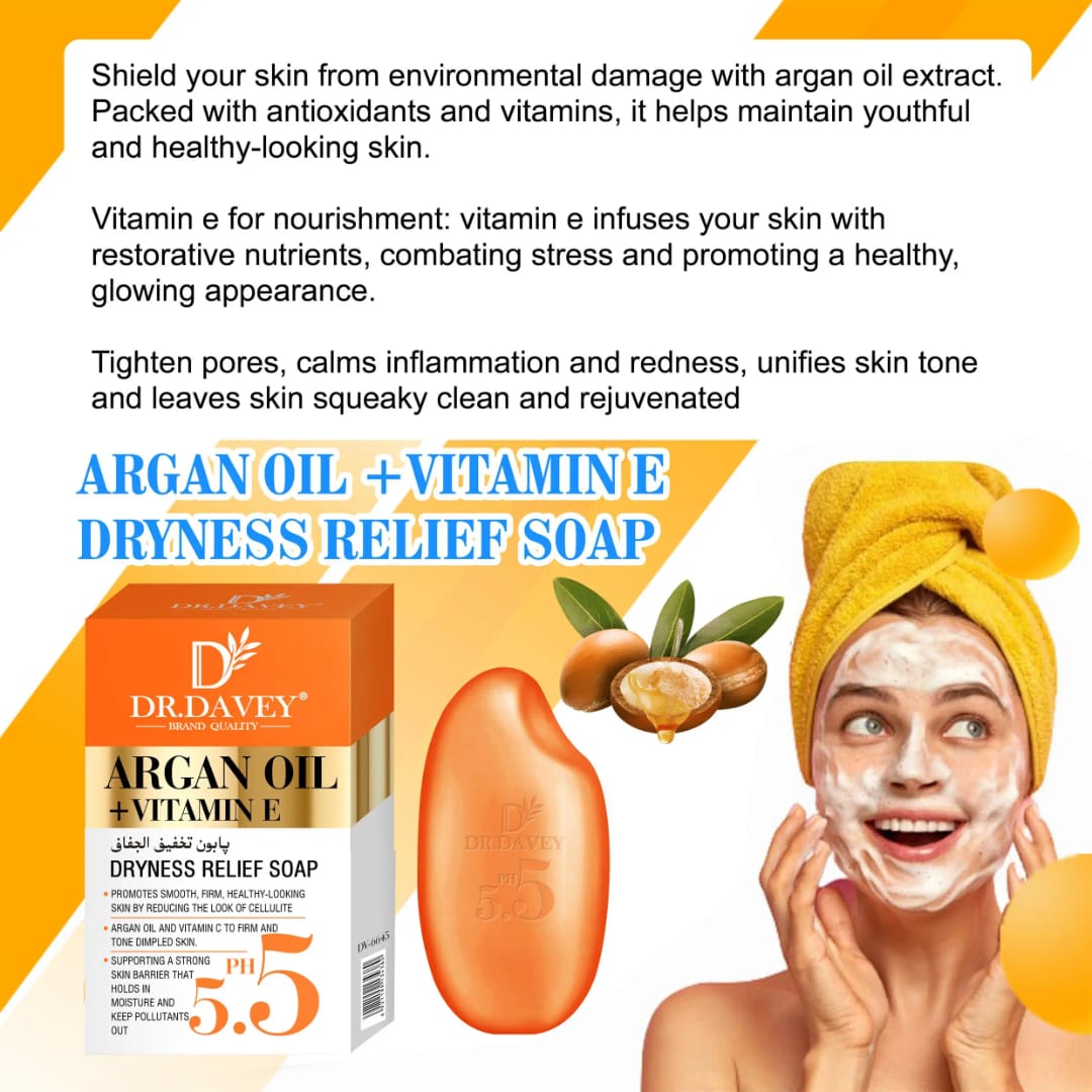 Argan Oil & Vitamin E Soap for Dry Skin Relief victoria.com.pk