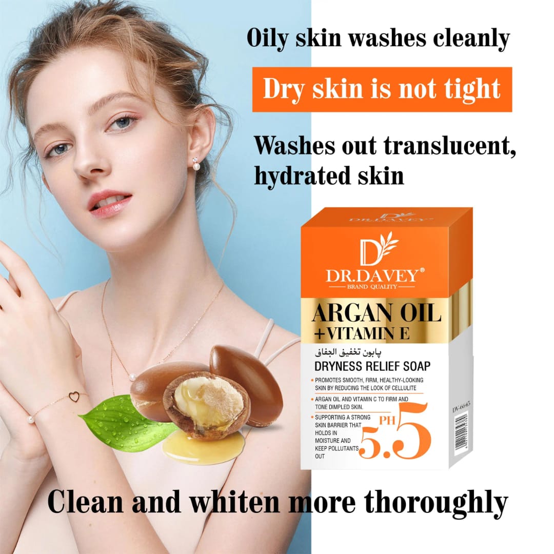 Argan Oil & Vitamin E Soap for Dry Skin Relief victoria.com.pk