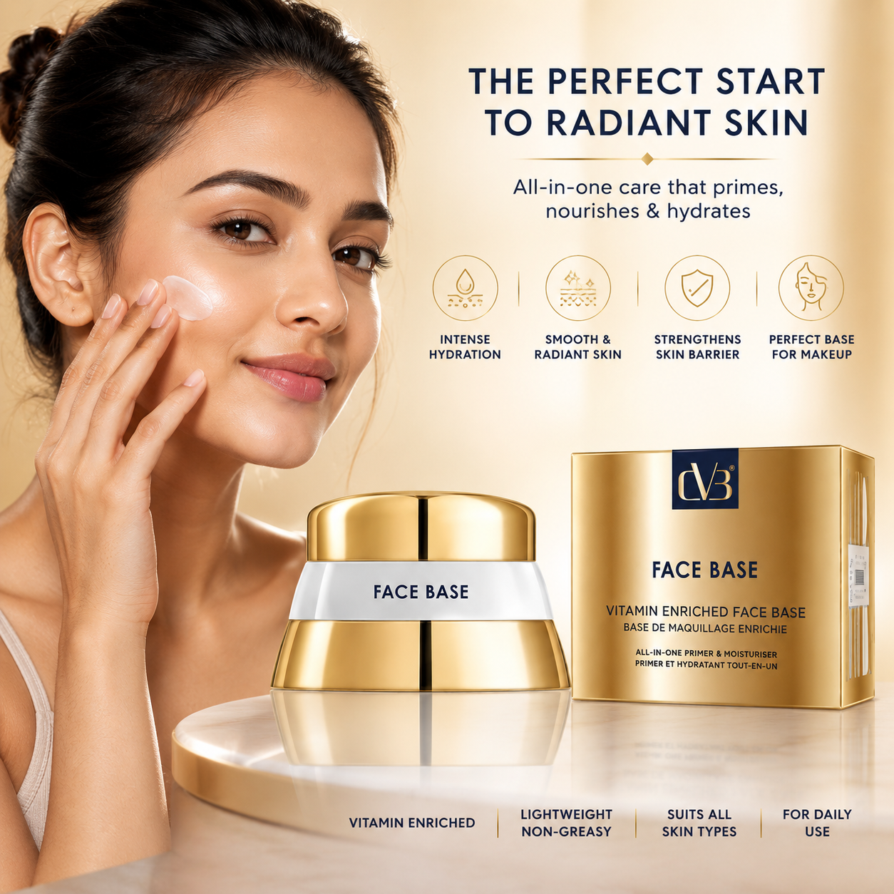 CVB® Vitamin Enriched Face Base Primer & Moisturizer  victoriastore.com.pk