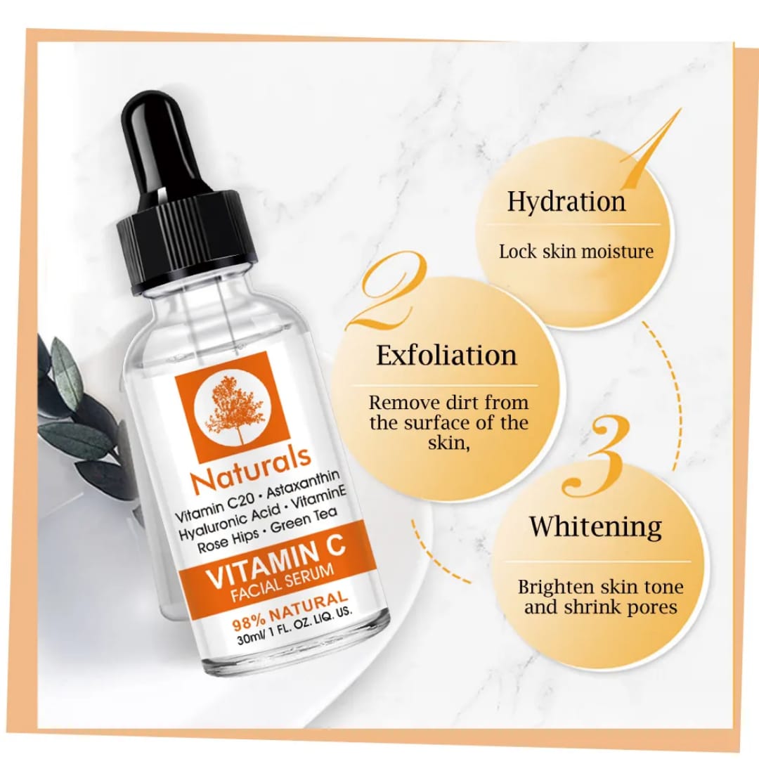 Cibee Organic Vitamin C Serum with Green Tea Anti Oxidant Moisturizing Firming Skin with Hyaluronic Acid Aging Skin Care Serum victoriastore.com.pk