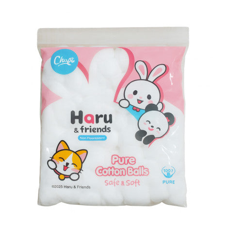 Cherie Safe & Soft Haru And Friends Pure Cotton Balls 80pcs victoriastore.com.pk