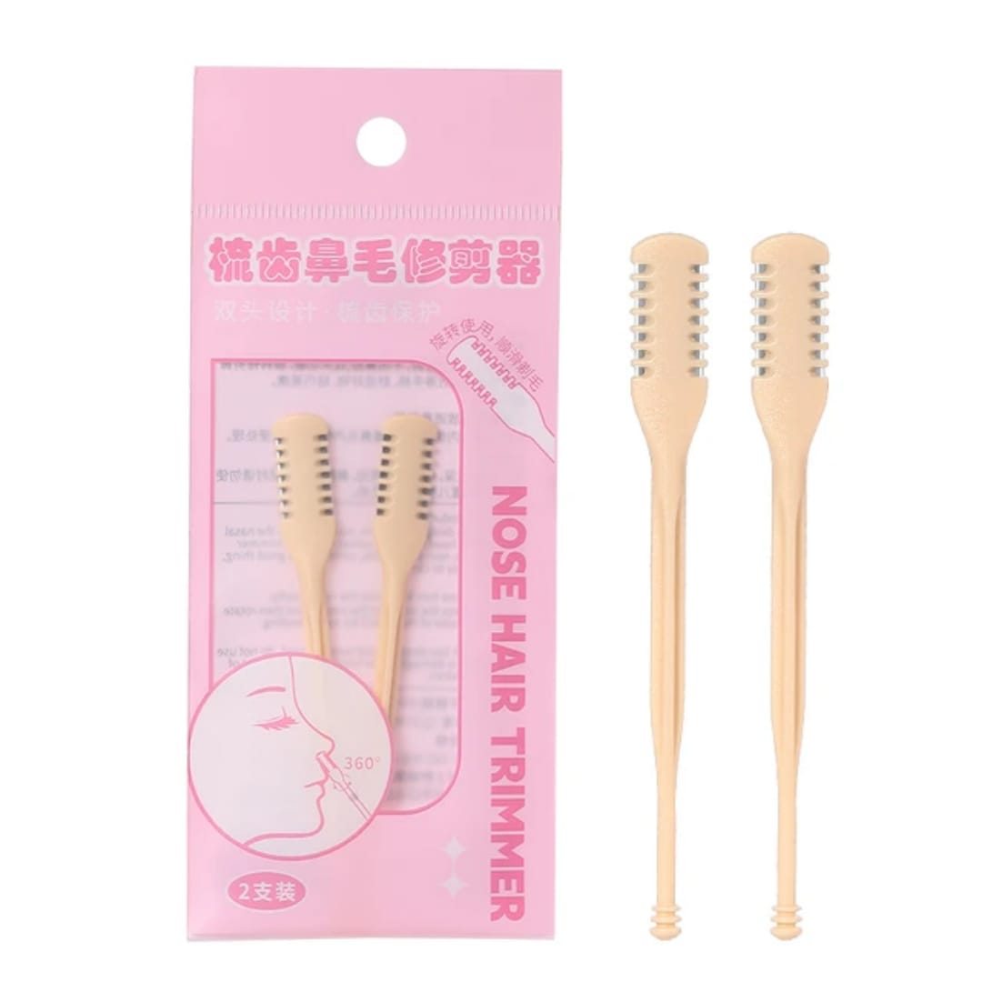 Double-Sided Facial Razor & 360° Nose Hair Scissors victoriastore.com.pk