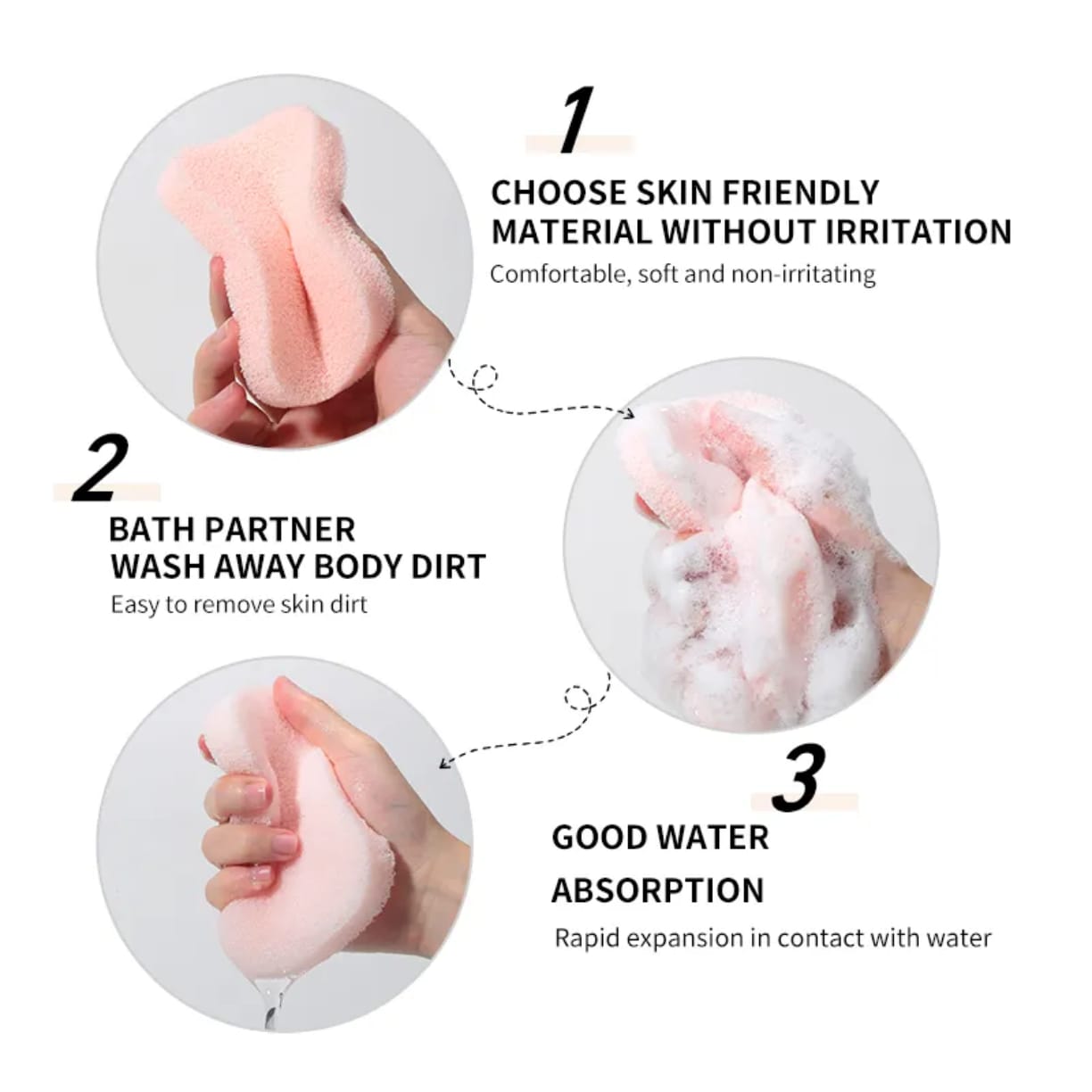Facial Cleansing Sponge Gentle Skin Cleaning victoriastore.com.pk
