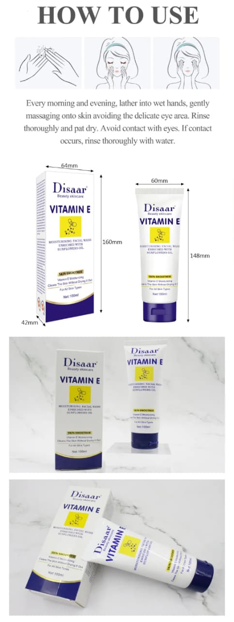 Vitamin E Foaming Face Wash – Hydrating Cleanser victoriastore.com.pk