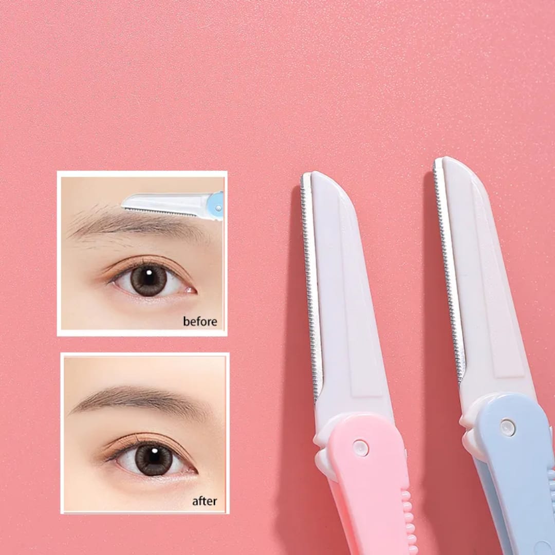 Folding Eyebrow Razor Multipurpose Face Hair Trimmer victoriastore.com .pk