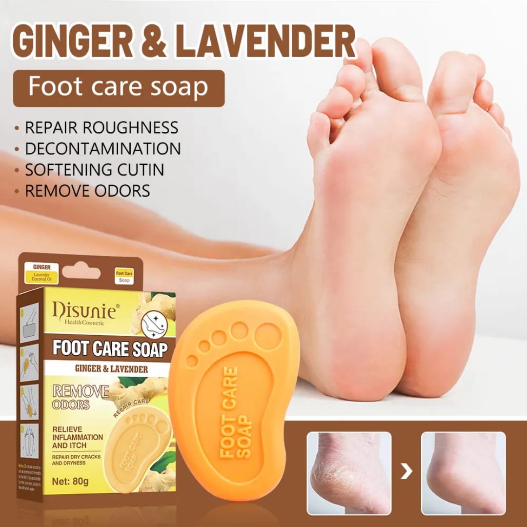 Foot Care Soap Ginger & Lavender – Odor Relief victoriastore.com.pk