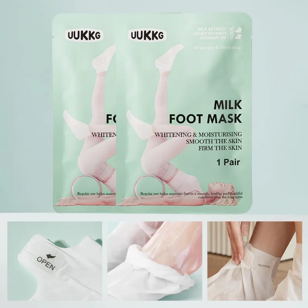 Milk Foot Mask – Hydrating & Softening Foot Care victoriastore.com.pk