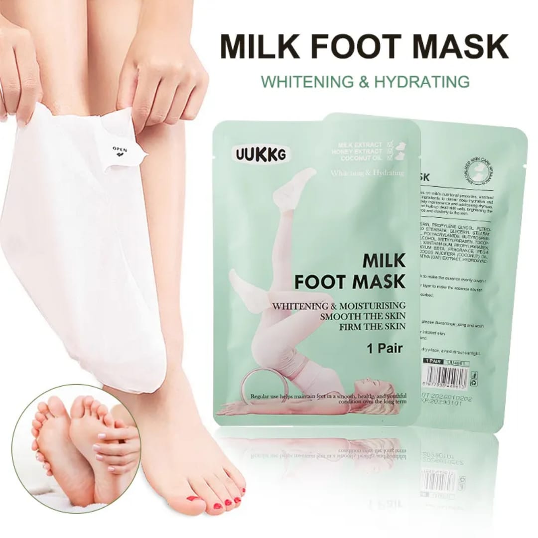 Milk Foot Mask – Hydrating & Softening Foot Care victoriastore.com.pk