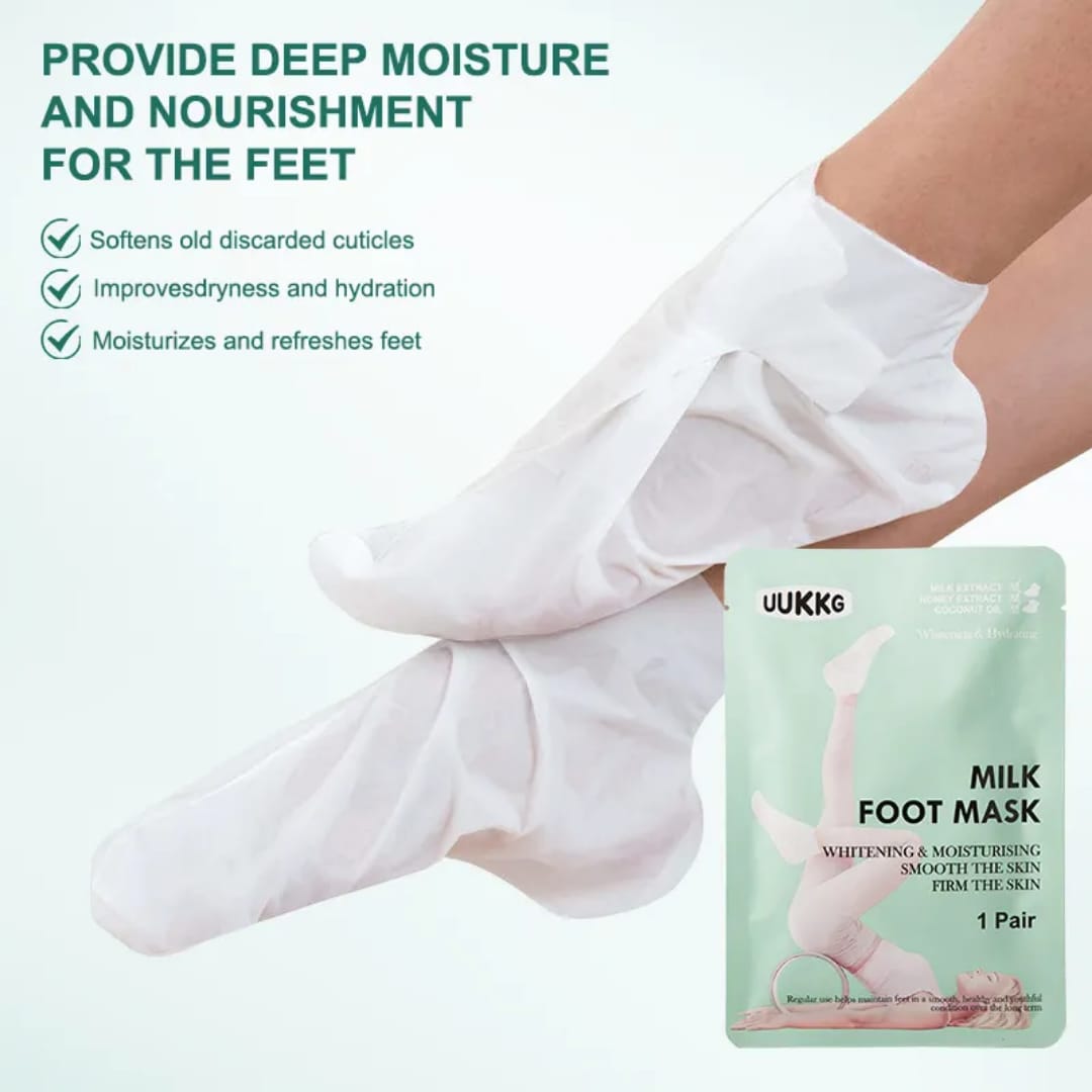 Milk Foot Mask – Hydrating & Softening Foot Care victoriastore.com.pk