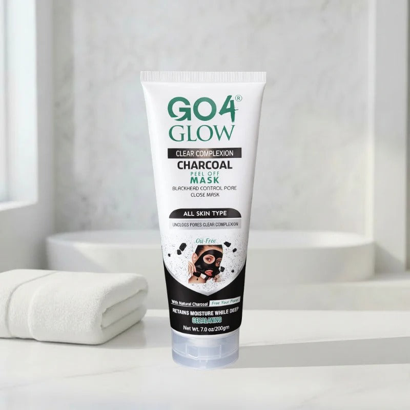 GO4 Glow Charcoal Peel-Off Mask – Deep Cleansing & Pore Care victoriastore.com.pk
