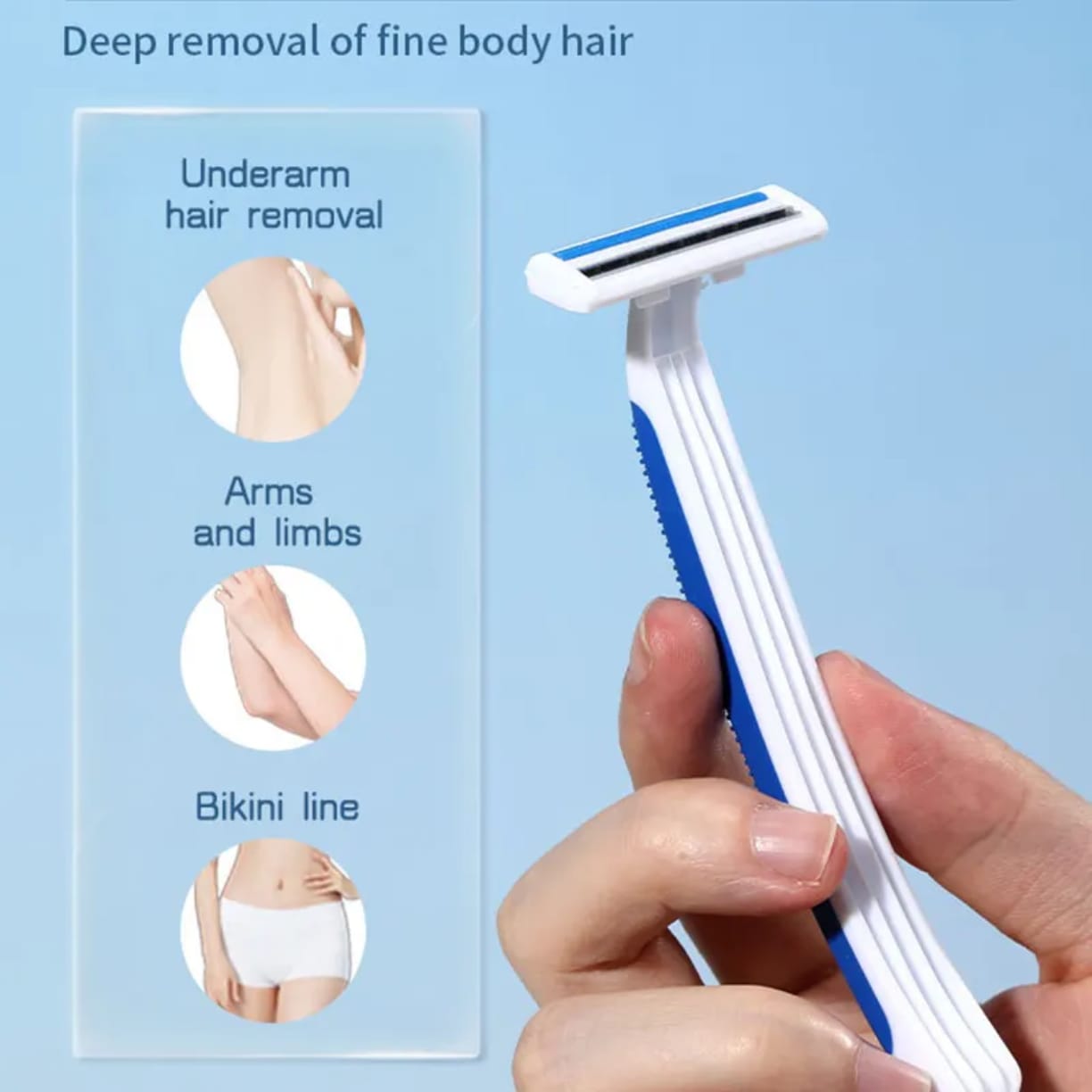 Stainless Steel Women Hair Removal Razor 7pcs Set – Face & Body Shaver victoriastore.com.pk