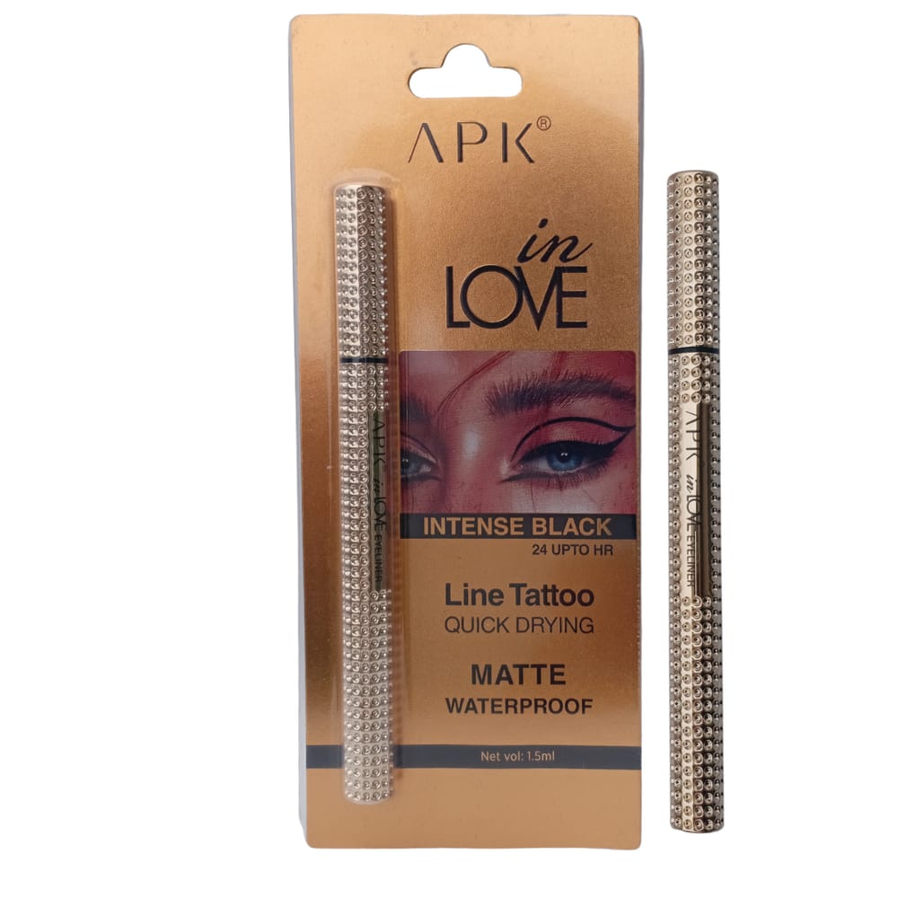 Intense Black Waterproof Eyeliner - Long Lasting Line Tattoo victoriastore.com.pk