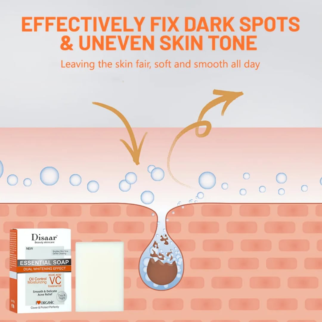 Kojic Acid Vitamin C Soap – Brightening & Oil Control victoriastore.com.pk