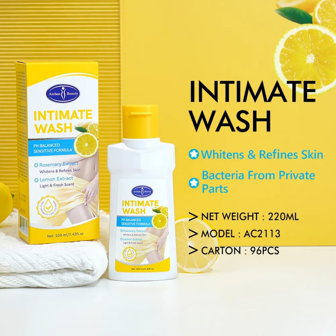 Lemon Intimate Wash with Rosemary – Gentle Care victoriastore.com.pk