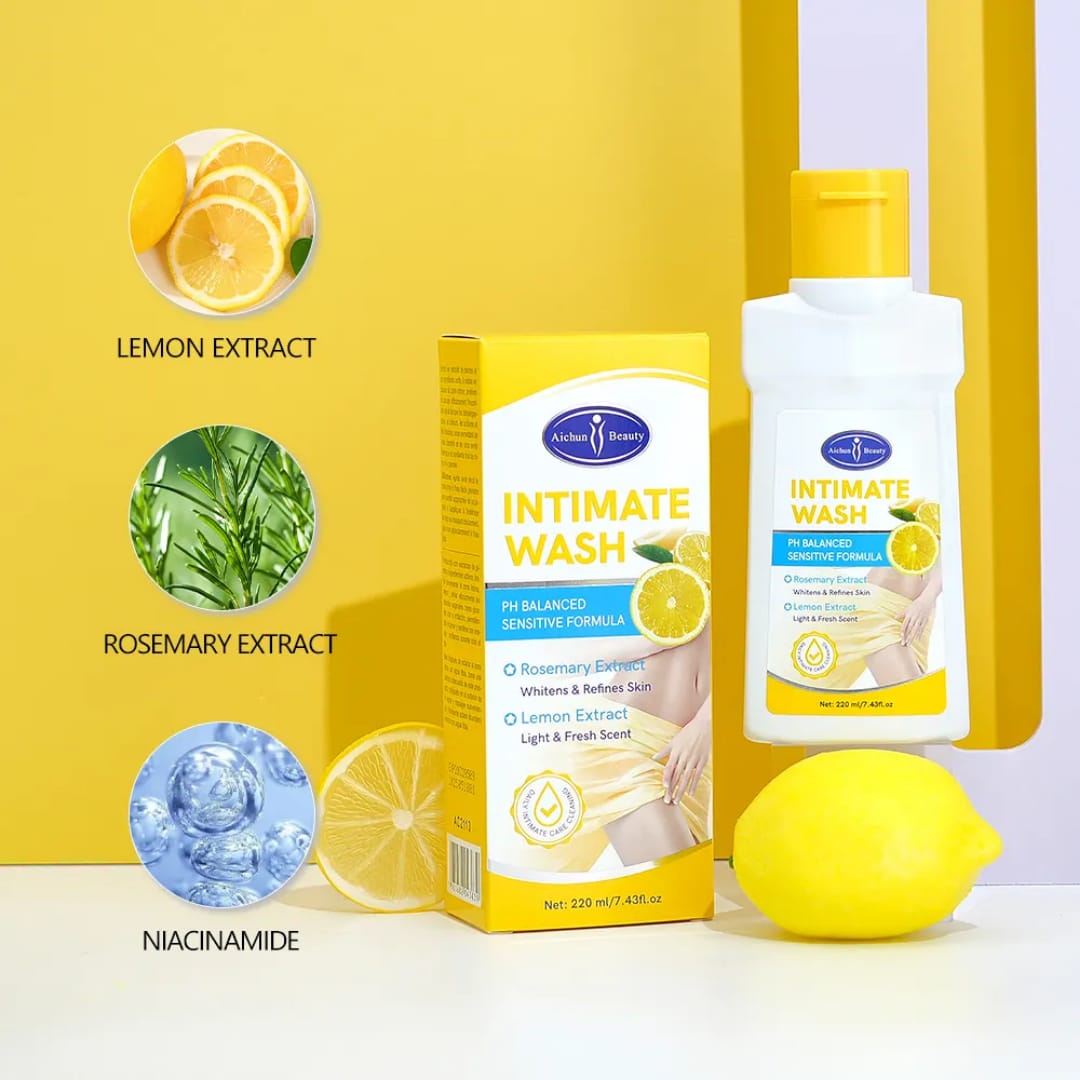Lemon Intimate Wash with Rosemary – Gentle Care victoriastore.com.pk