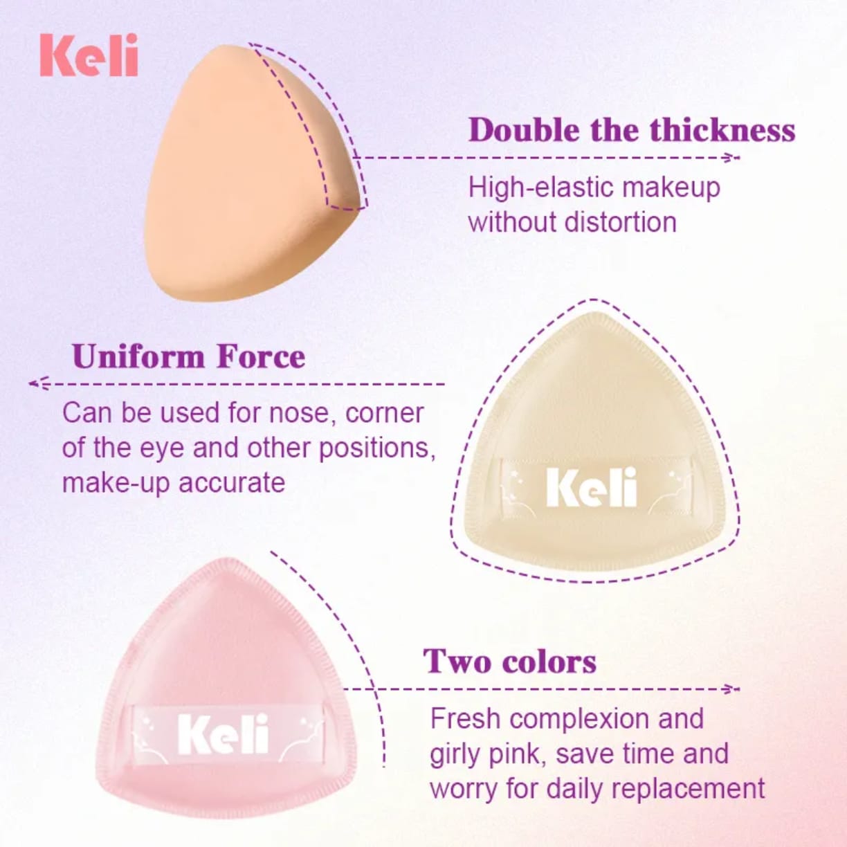 Eco-Friendly Washable Makeup Sponge Puff - Pro Face Sponge victoriastore.com.pk