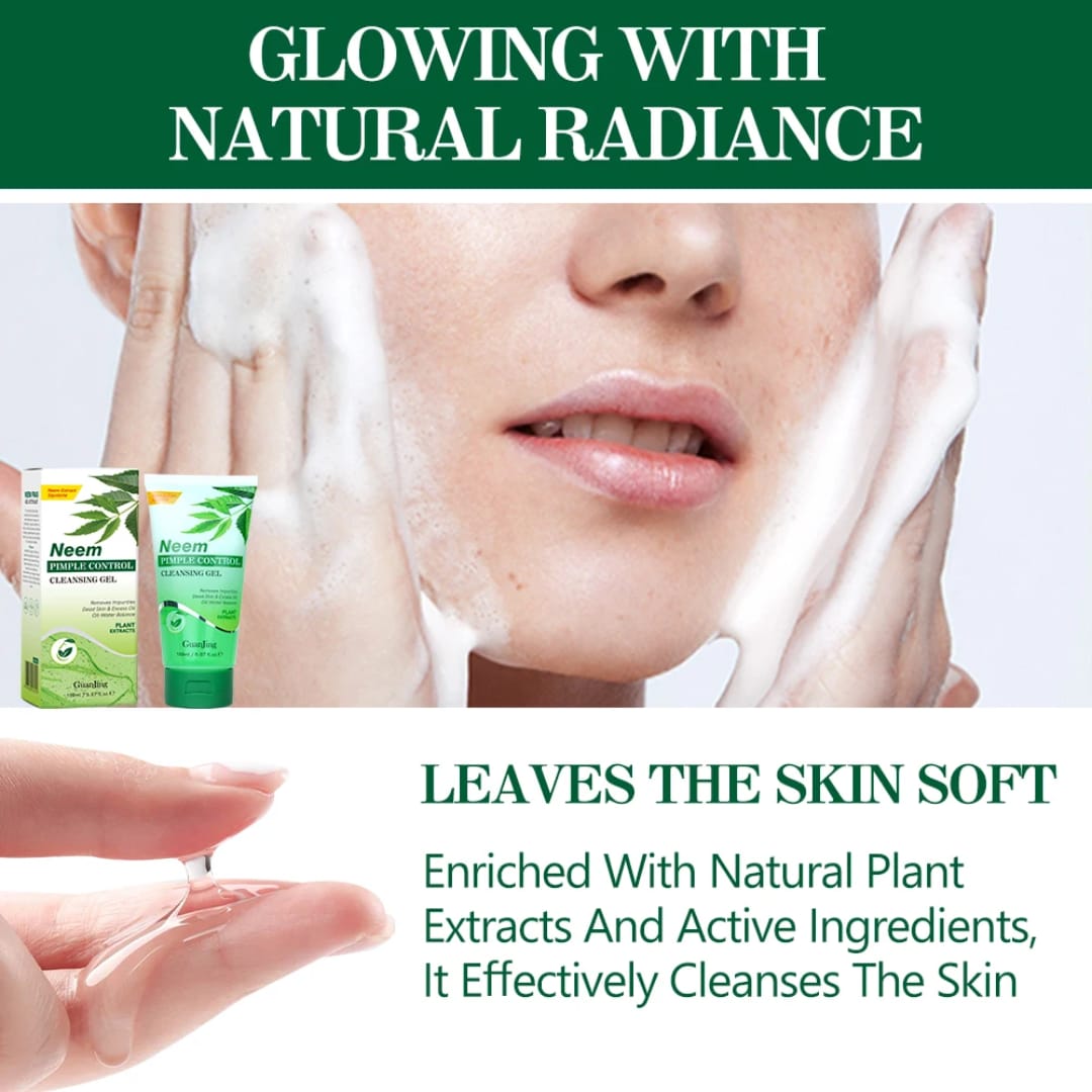 Neem Pimple Control Cleansing Gel for Acne-Free Skin victoriastore.com.pk