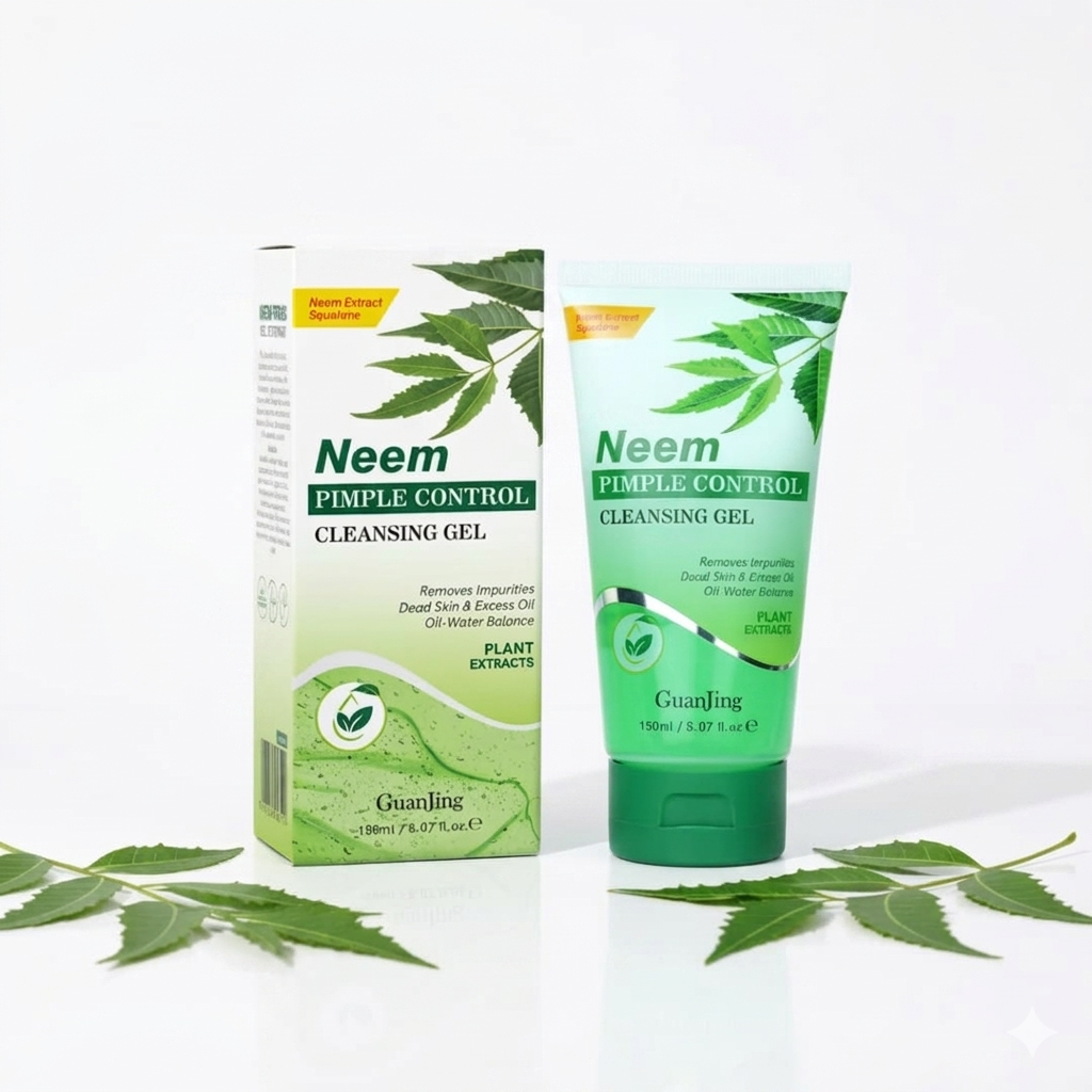 Neem Pimple Control Cleansing Gel for Acne-Free Skin victoriastore.com.pk