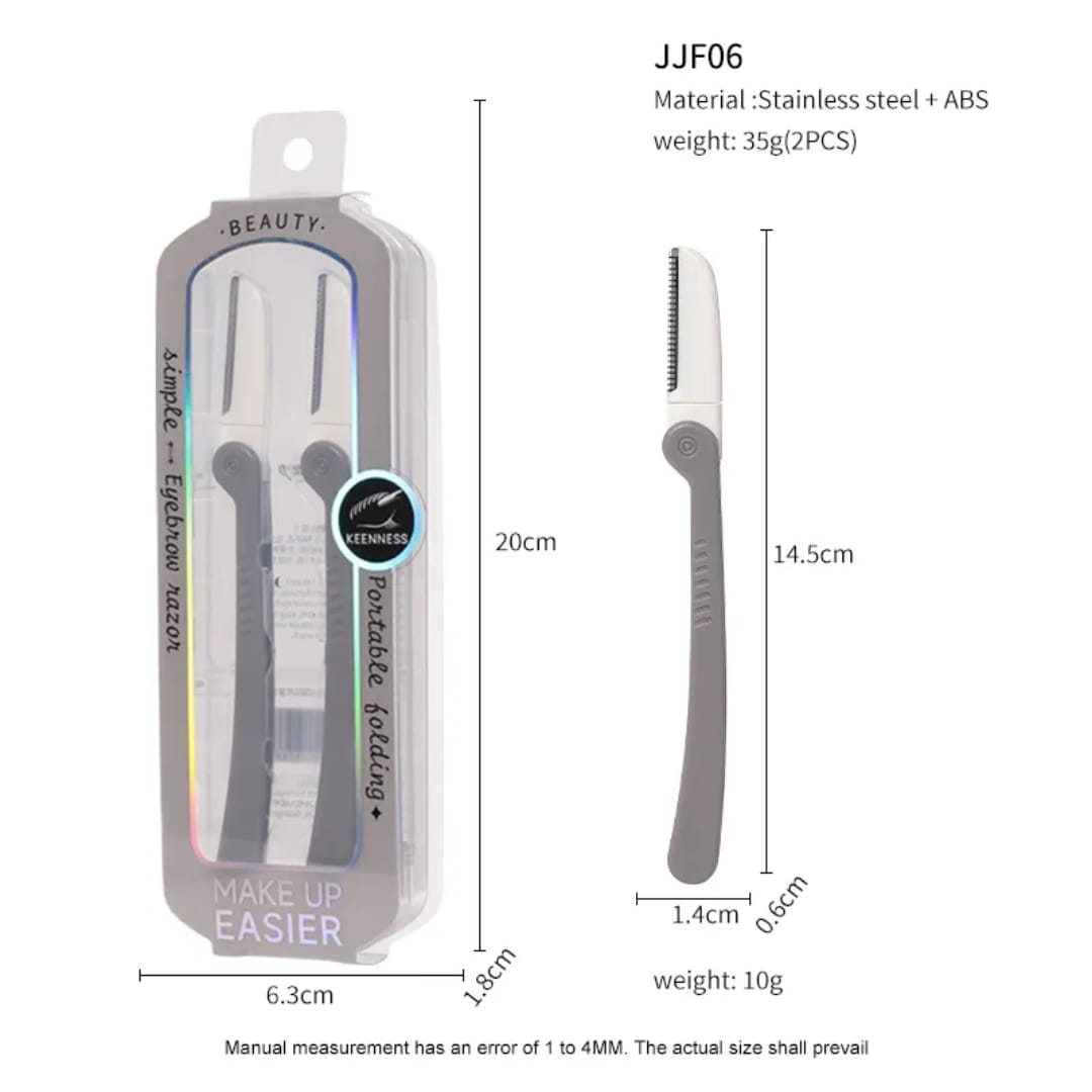 Pack Of 2 Eyebrow Trimmer with Protective Net victoriastore.com.pk