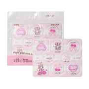 Pink Heart High elasticity Makeup Cosmetic Powder Puff 8-Piece
