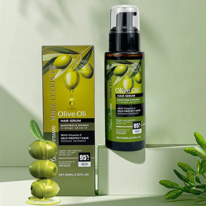 Professional Hair Oil Vitamin Olive Hair Serum Hair Fragrance 80ml Nourishing Moisturizing victoriastore.com.pk