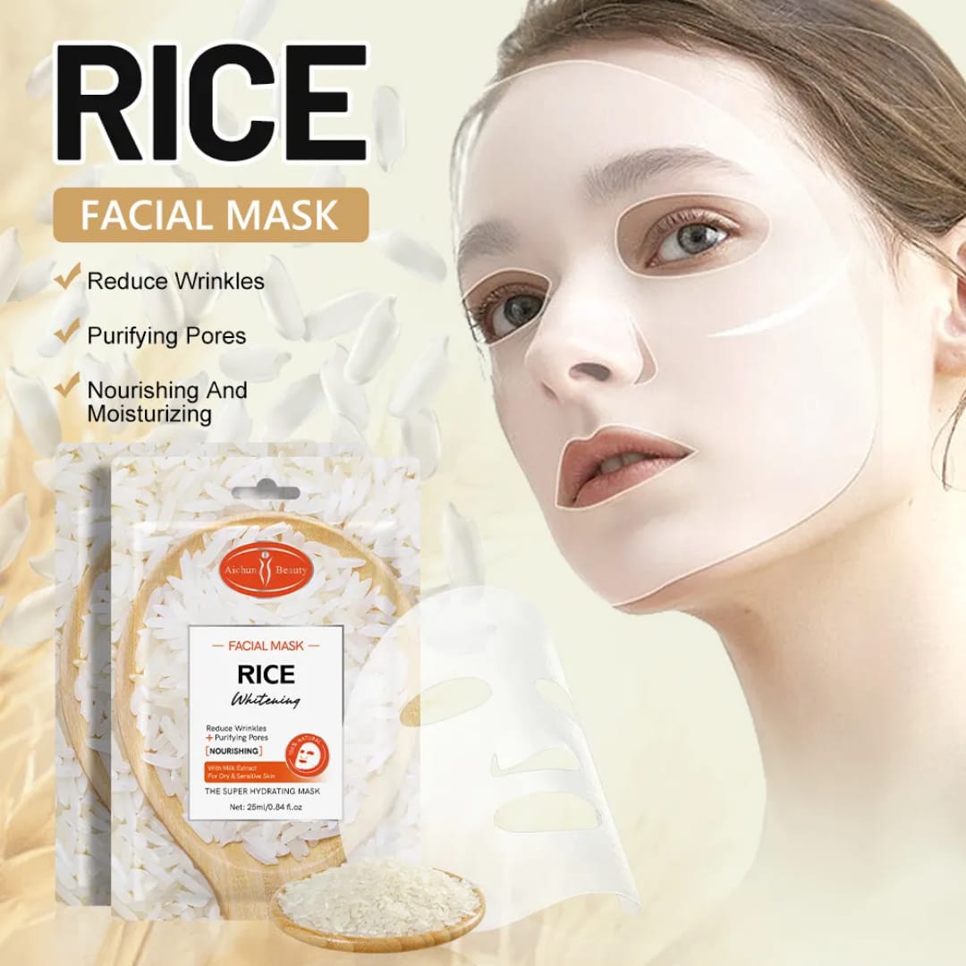 Rice Facial Mask with Milk – Brightening & Hydrating Care victoriastore.com.pk