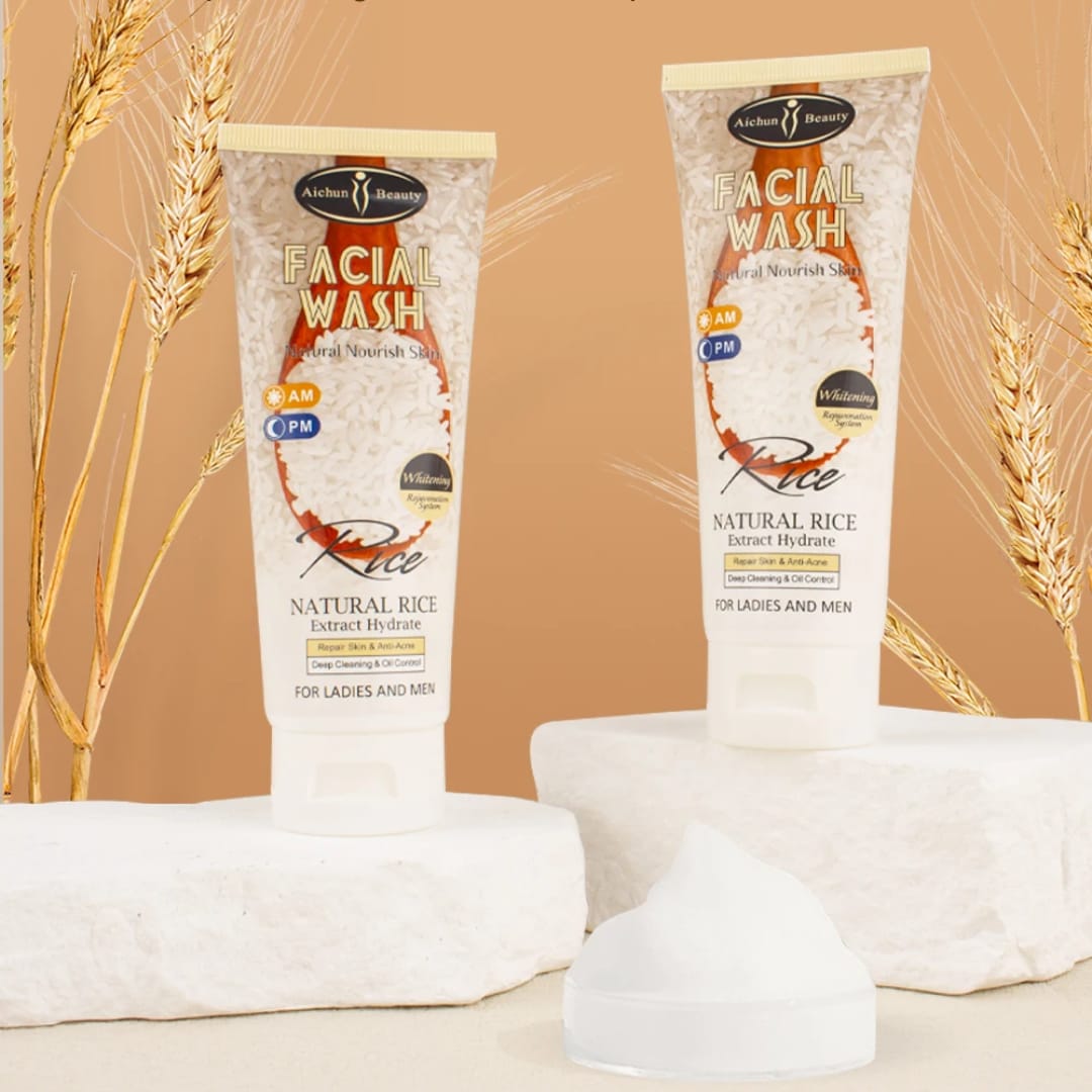 Rice Facial Wash – Brightening & Oil Control Cleanser victoriastore.com.pk