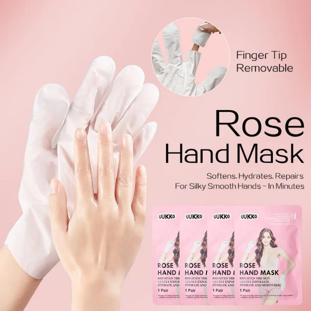 Rose Hand Mask Gloves – Hydrating & Brightening Care victoriastore.com.pk