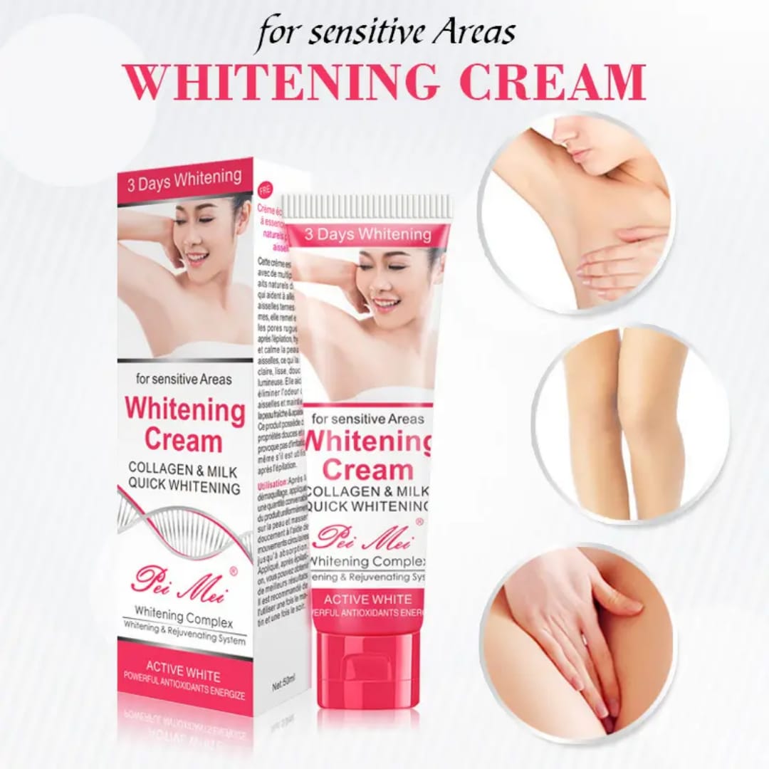 Sensitive Area Whitening Cream with Collagen & Milk victoriastore.com.pk
