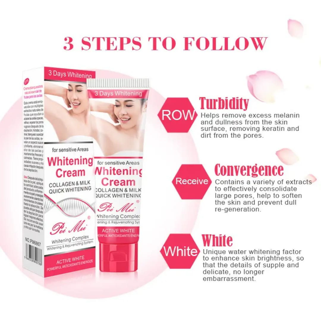 Sensitive Area Whitening Cream with Collagen & Milk victoriastore.com.pk