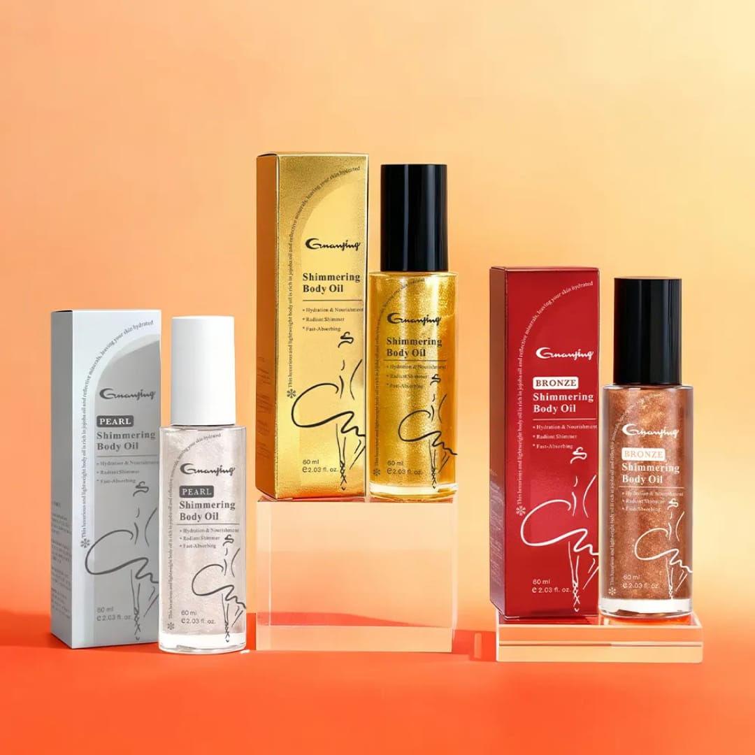 Shimmering Body Oil Pearl Gold Bronze Glow victoriastore.com.pk