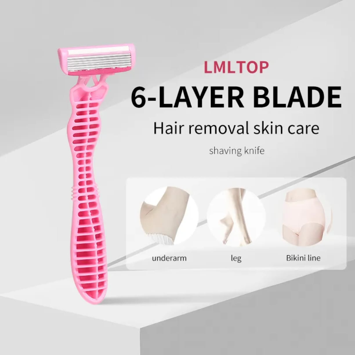 6-Layer Manual Razor Shaver for Women – Underarm & Leg Hair Removal victoriastore.com.pk