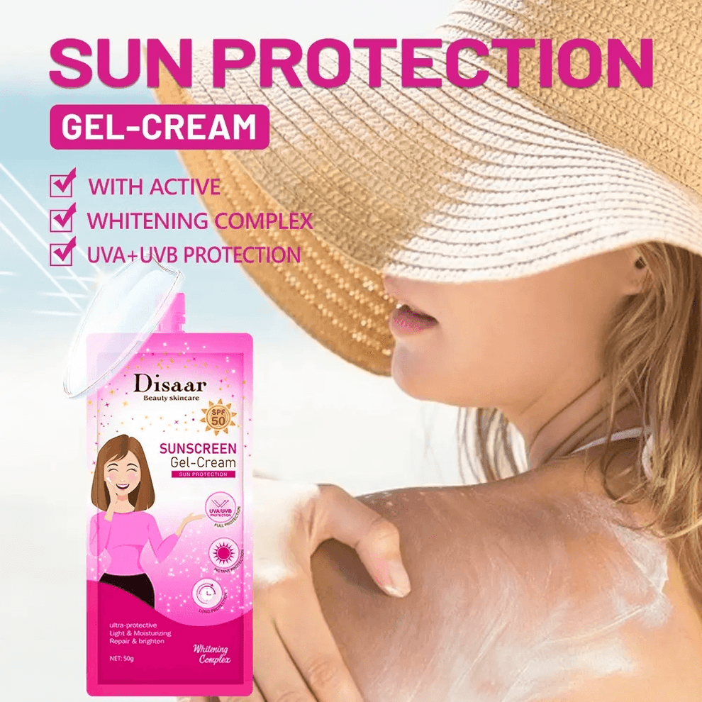 Disaar Beauty Skin Care Sunscreen Gel Cream SPF50 - 50g