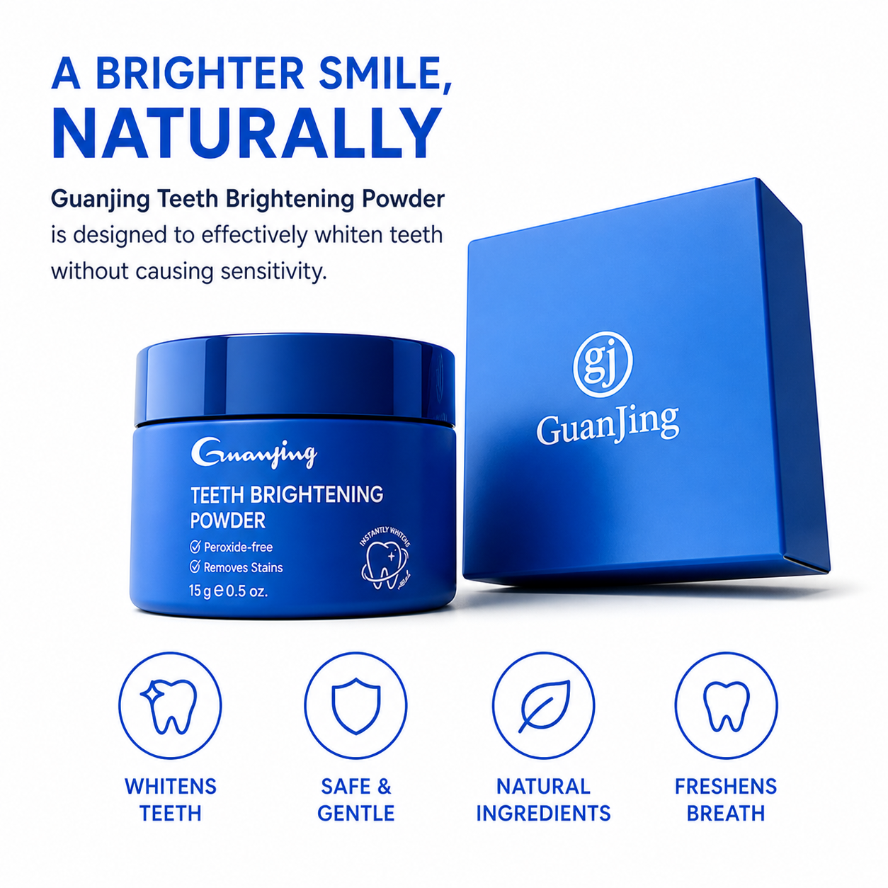 Teeth Brightening Powder Peroxide-Free Whitening victoriastore.com.pk