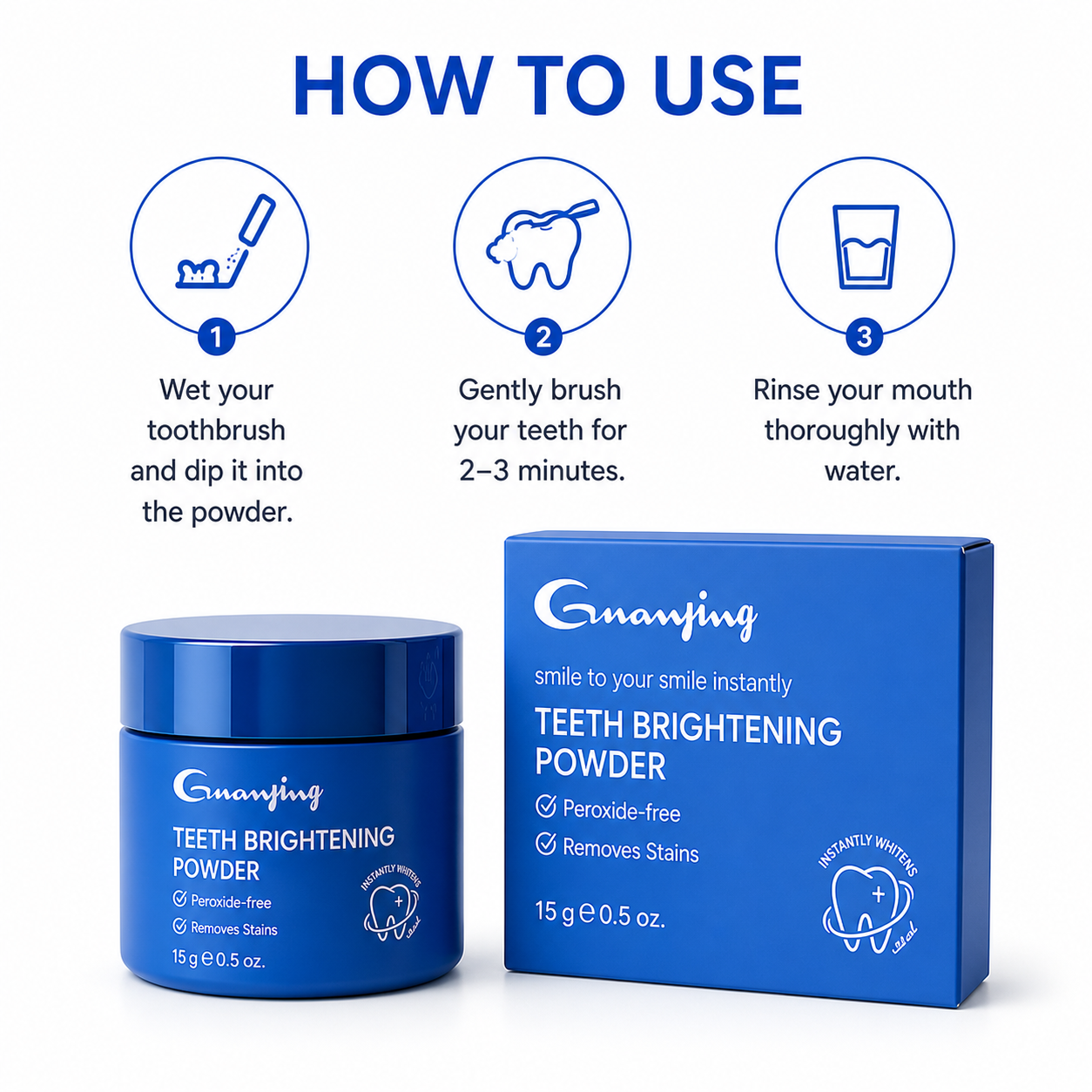 Teeth Brightening Powder Peroxide-Free Whitening victoriastore.com.pk